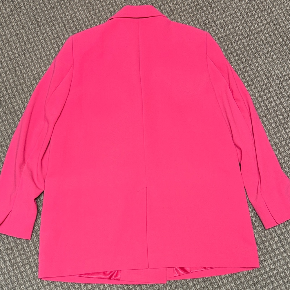 Zara Women's Bright Pink Suit Jacket sz XL - Picture 5 of 5